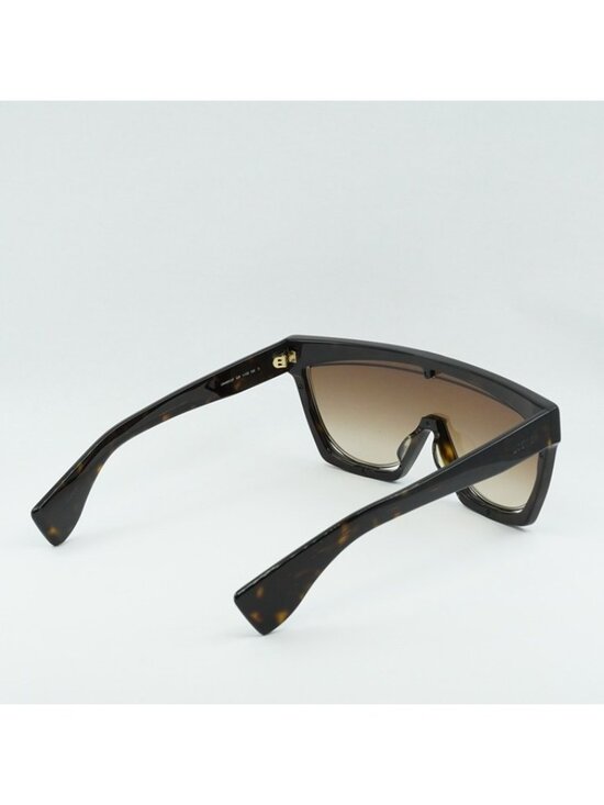 Loewe LW40012F 52F Sunglasses Dark Havana Shield Frame, Gradient Brown Lenses main image 4